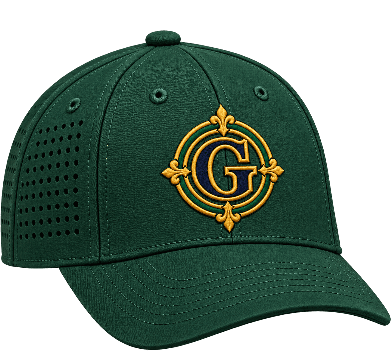 Forest Green Crest Performance Hat