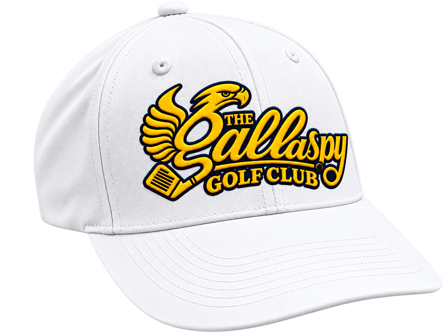 White Gallaspy Script Performance Hat