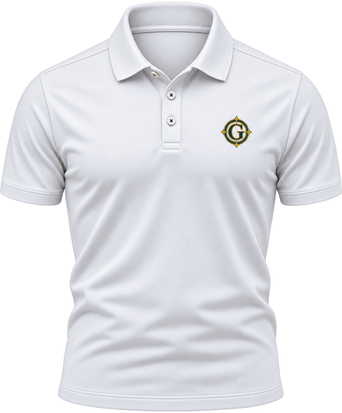 White Crest Performance Polo