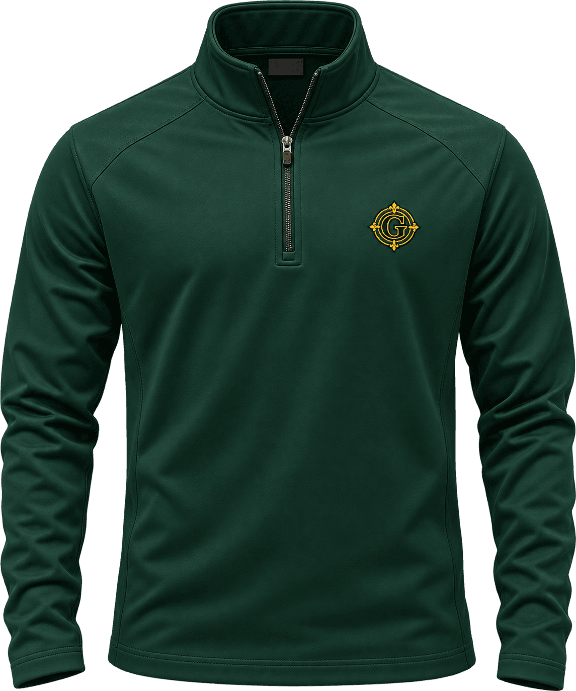 Forest Green Crest Performance Quarter-Zip