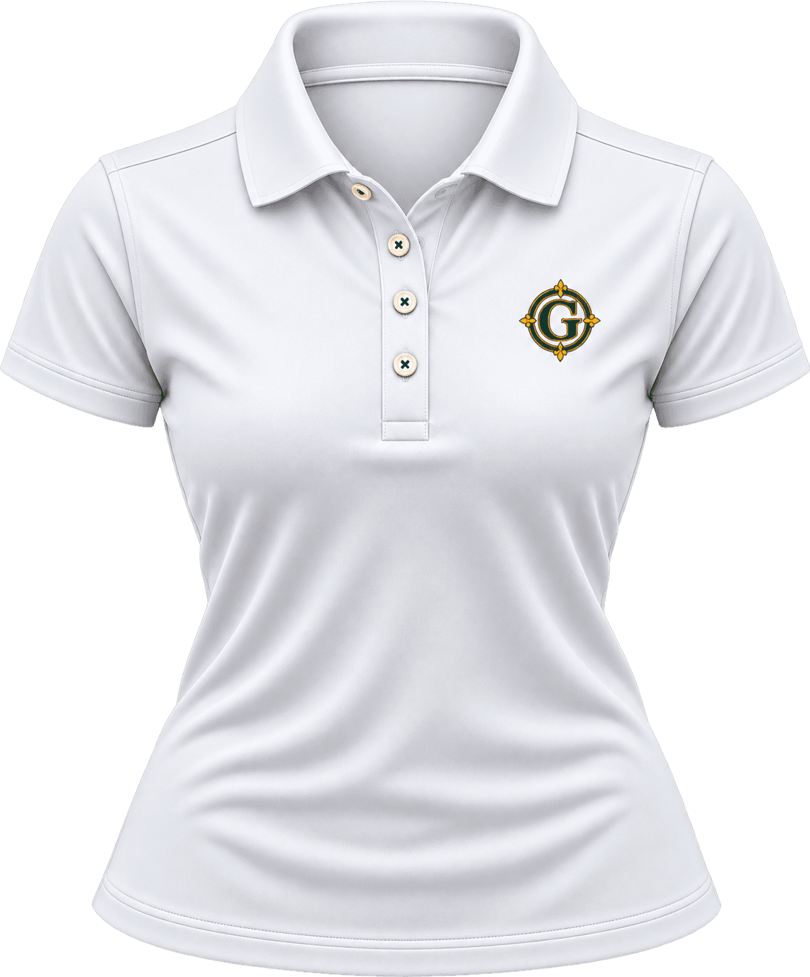 White Crest Performance Polo