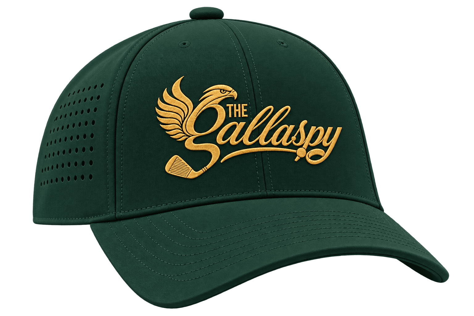 Forest Green Script Performance Hat