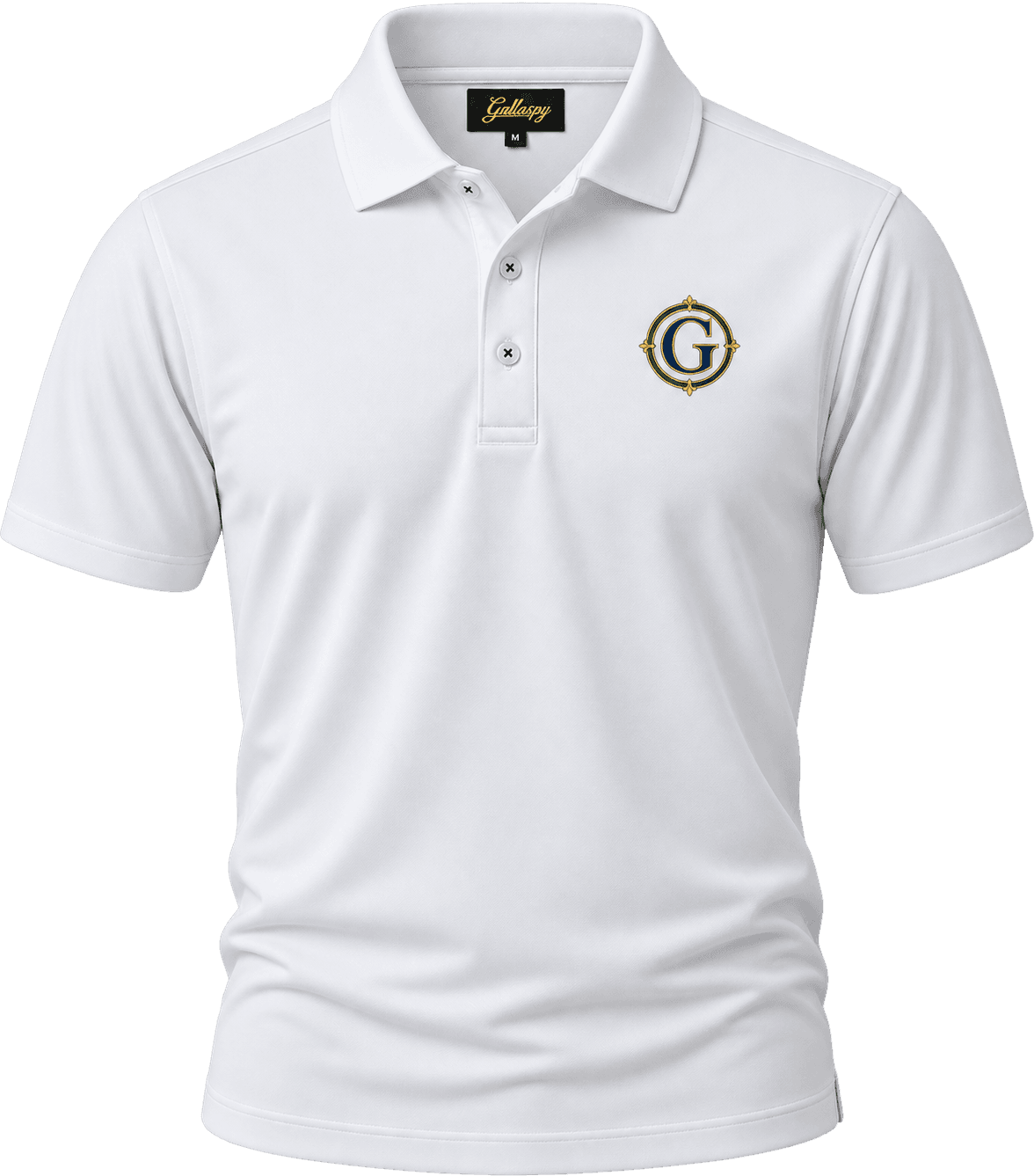 White Crest Performance Polo