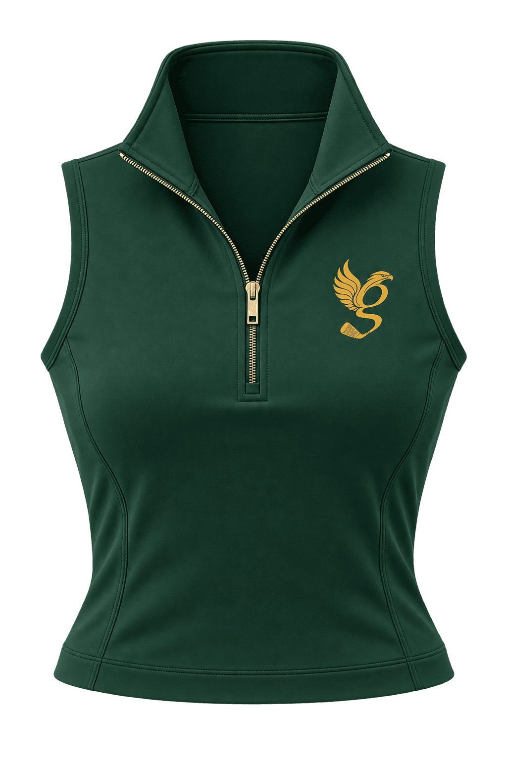Forest Green Gallaspy Falcon Sleeveless Quarter-Zip