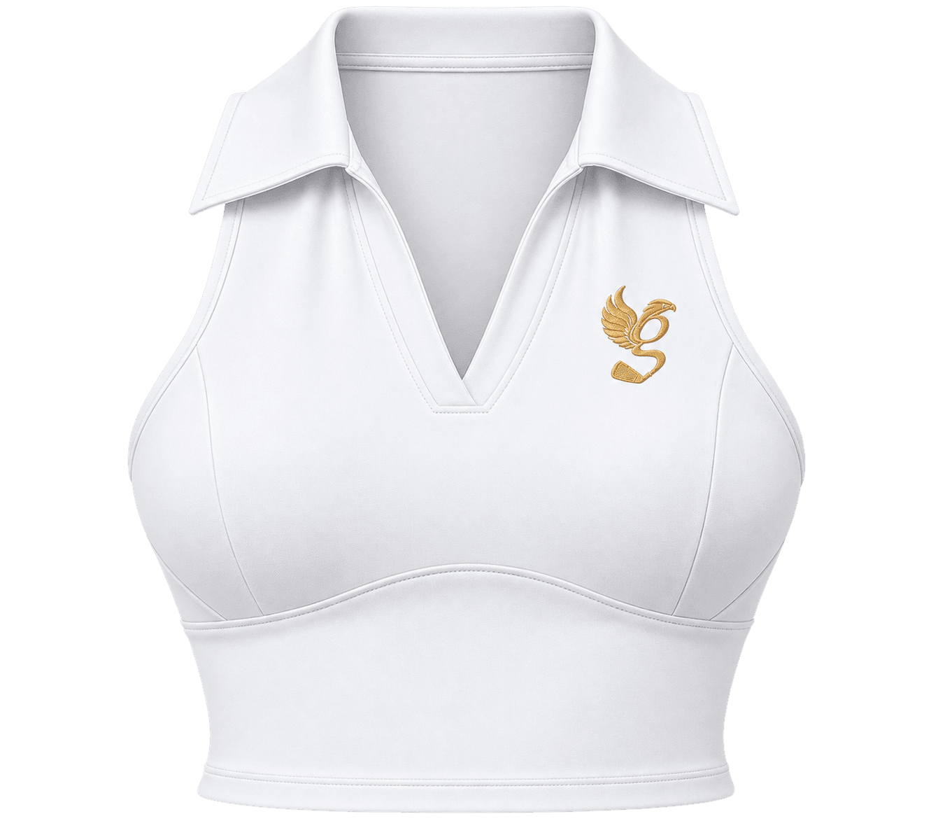 White Falcon Sleeveless Polo